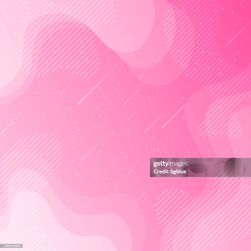 Ciel étoilé tendance aux formes fluides et géométriques - Pink Gradient