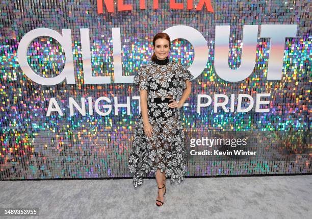 JoAnna Garcia Swisher attends Netflix's 'All Out: A Night of Pride' at Heart Weho on May 11, 2023 in West Hollywood, California.