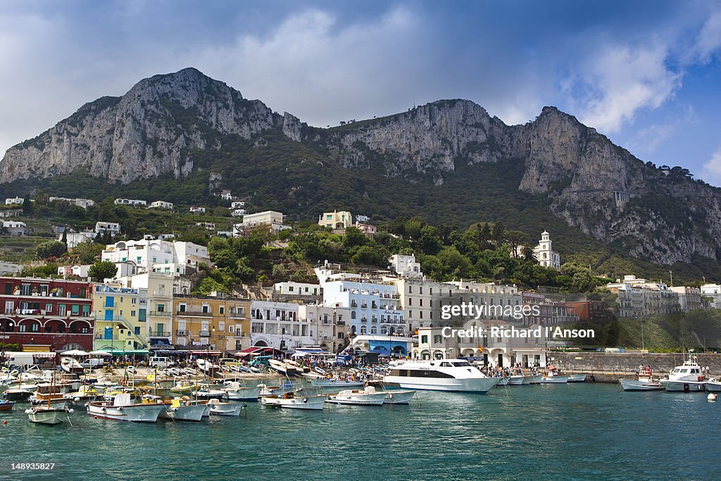 Marina Grande and Mt. Solaro, Amalfi Coast.