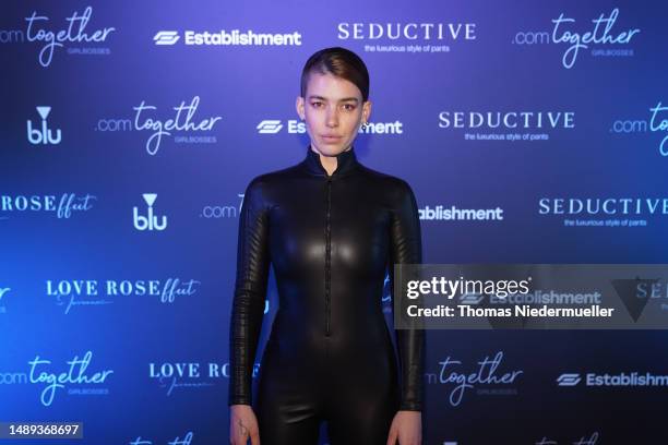 Alina Süggeler of Frida Gol attends the .comTogether Girlbosses event by .comTessa on at La Plage Parisienne May 11, 2023 in Paris, France.