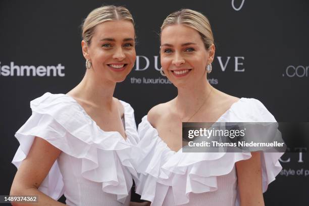 Nina and Julia Meise attends the .comTogether Girlbosses event by .comTessa on at La Plage Parisienne May 11, 2023 in Paris, France.