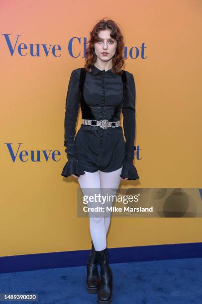 Birdy attends the exhibition opening of Veuve Clicquot's SOLAIRE CULTURE at Regent Street on May 11, 2023 in London, England.