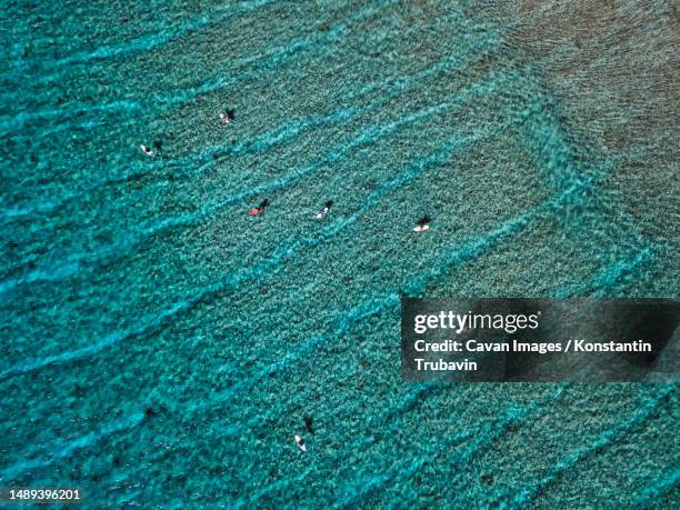 surfers at thulusdhoo island, maldives - thulusdhoo stock pictures, royalty-free photos & images