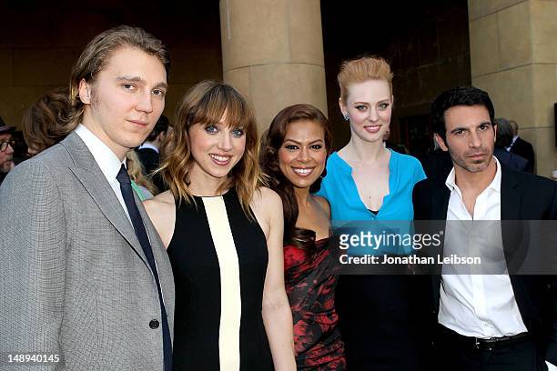 Paul Dano, Zoe Kazan, Toni Trucks, Deborah Ann Woll and Chris Messina attend the "Ruby Sparks" - Los Angeles Premiere at American Cinematheque's...