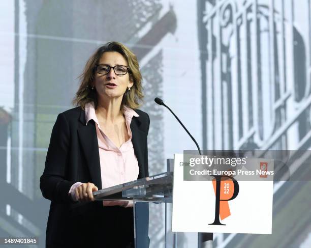 The Third Vice President and Minister for Ecological Transition and the Demographic Challenge, Teresa Ribera, inaugurates the Fundacion Caminos 2022...