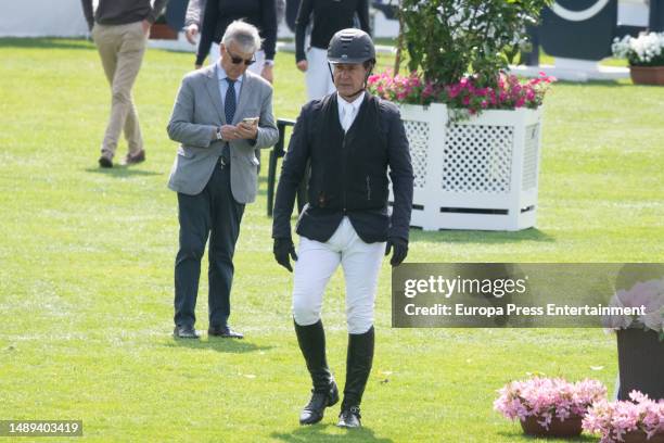 Cayetano Martinez de Irujo attends the International Show Jumping Competition held at the Club de Campo Villa, on May 12 in Madrid, Spain.