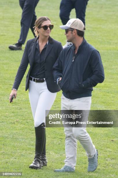 Rider Sergio Alvarez Moya attends the International Show Jumping Competition held at the Club de Campo Villa, on May 12 in Madrid, Spain.