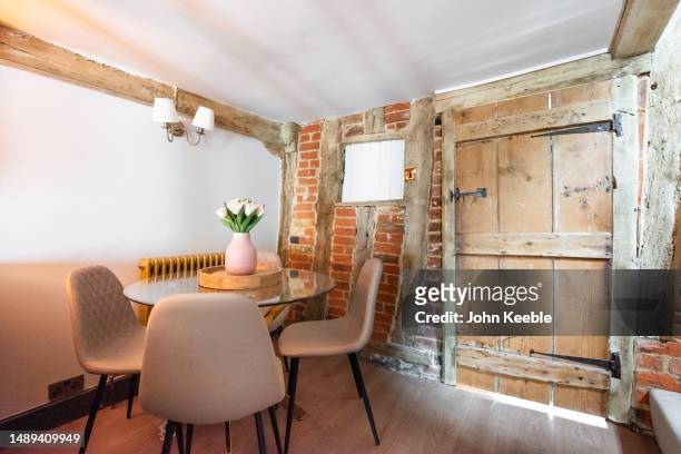 property cottage interiors - diamond pattern stock pictures, royalty-free photos & images