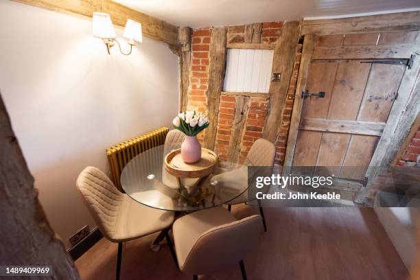 property cottage interiors - diamond pattern stock pictures, royalty-free photos & images