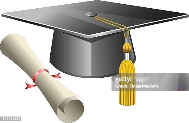 graduation - graduation phd stock illustrations
