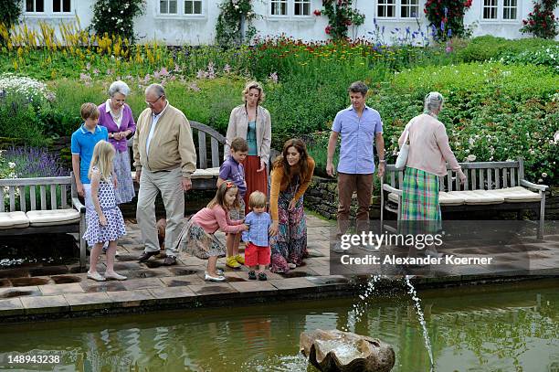 Princess Benedikte of Denmark, Prince Henrik, Princess Isabella , Prince Christian, Prince Vincent Frederik Minik Alexander, Crown Princess Mary,...