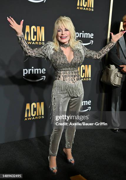 Dolly Parton attends the 58th Academy of Country Music Awards at The Ford Center at The Star on May 11, 2023 in Frisco, Texas.