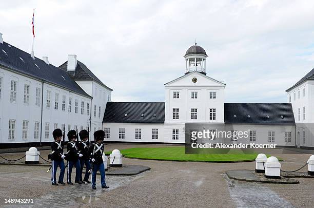General view during the photocall with the Royal Danish family at their summer residence of Grasten Slot on July 20, 2012 in Grasten, Denmark.