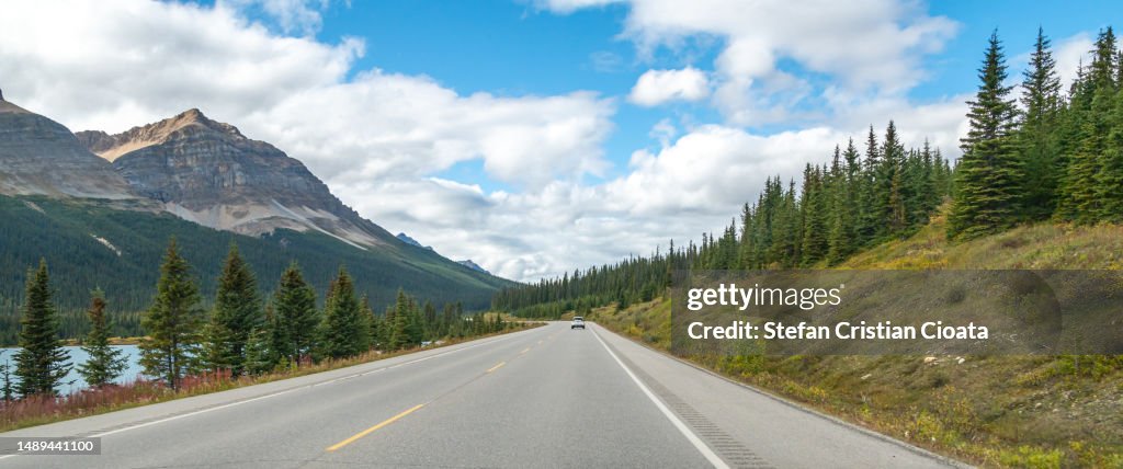 Columbia Icefield view from Icefileds parkway Canada