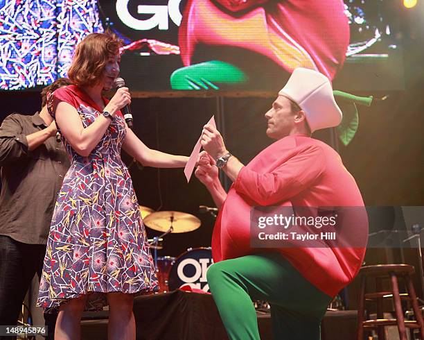 Kristen Schaal makes a pledge to "The Big Apple" before moving to Los Angeles after she performs during the 2012 Lacoste L!ve Concert Series the...