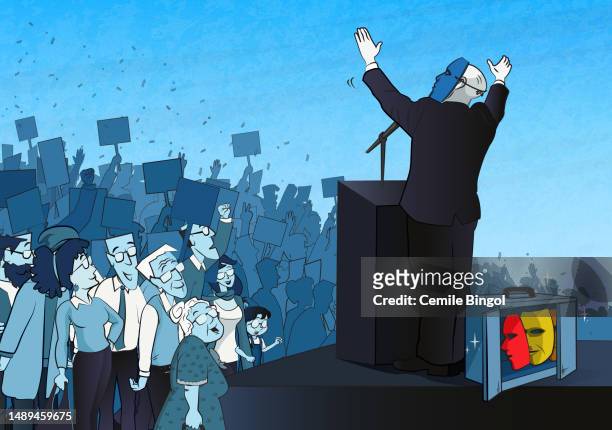 politiker und masken - presidential election stock-grafiken, -clipart, -cartoons und -symbole
