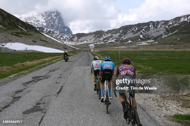 Karel Vacek of Czech Republic and Team Corratec - Selle Italia, Davide Bais of Italy and Team EOLO-Kometa and Simone Petilli of Italy and Team...