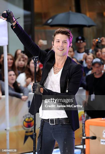 Ryan Follese of Hot Chelle Rae performs on NBC's "Today" at Rockefeller Plaza on July 20, 2012 in New York City.
