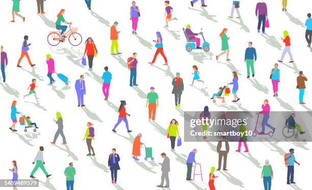 diverse group of people - population and ethnic group stock illustrations