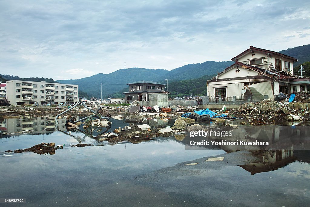 Tsunami damage in Ayukawahama