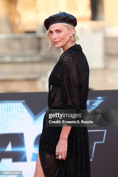 Charlize Theron attends the Universal Pictures presents the "FAST X Road To Rome" at Colosseo.