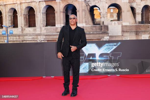 Vin Diesel attends the Universal Pictures presents the "FAST X Road To Rome" at Colosseo.