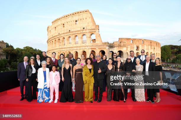Cast and Crew attend the Universal Pictures presents the "FAST X Road To Rome" at Colosseo.