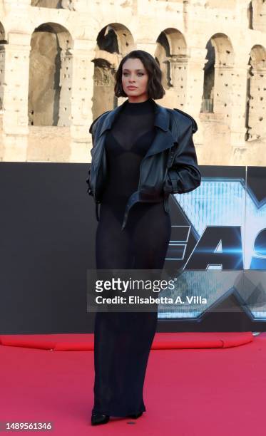 Daniela Melchior attends the "Fast X" Premiere at Colosseo on May 12, 2023 in Rome, Italy.