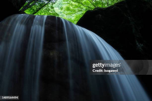 streamlines of waterfalls - isogawyi stock pictures, royalty-free photos & images