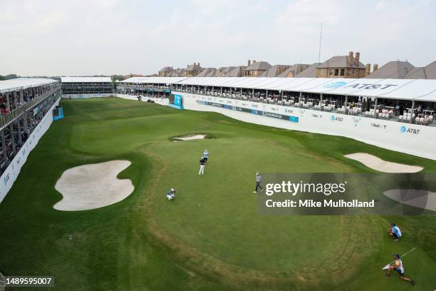 General view of the 17th hole is seen during the second round of the AT&T Byron Nelson at TPC Craig Ranch on May 12, 2023 in McKinney, Texas.