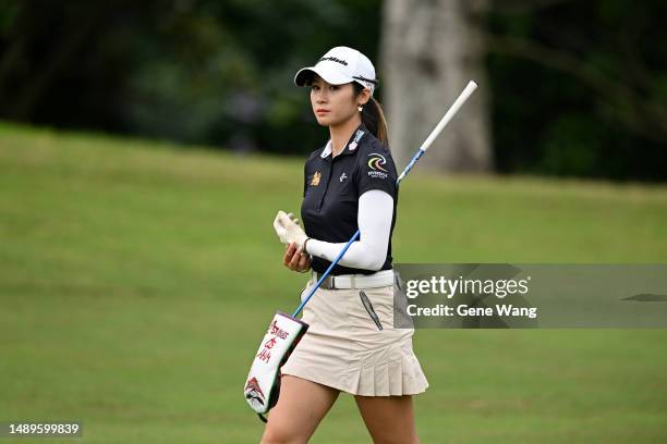 Saipan of Thailand is seen on the 5th hole during the final round of the CTBC Ladies Open at Orient Golf and Country Club on May 13, 2023 in Taoyuan,...