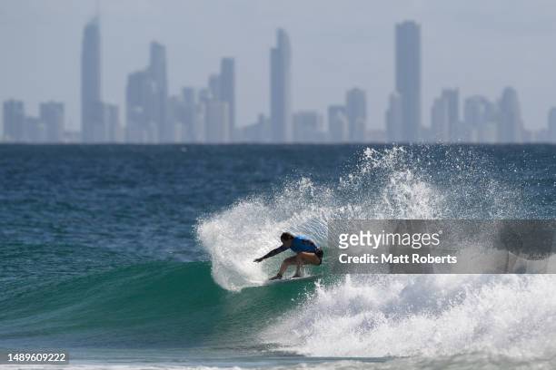 India Robinson of Australia competes the 2023 Gold Coast Pro at Snapper Rocks on May 13, 2023 in Gold Coast, Australia.
