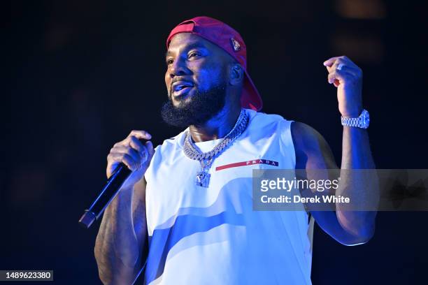 Jeezy performs onstage during Strength of a Woman's MJB “Celebrating Hip Hop 50” Concert in Partnership with Mary J. Blige, Pepsi, and Live Nation...