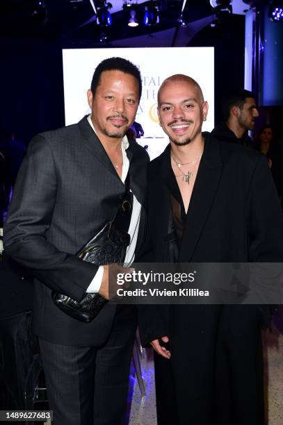 Terrence Howard and Evan Ross attend the NAMI West Los Angeles first annual 2023 Mental Health Gala honoring the life & legacy of Stephen “tWitch”...