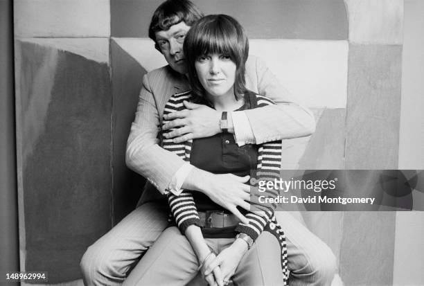 Welsh fashion designer Mary Quant with her husband and business partner Alexander Plunket Greene , 1969.