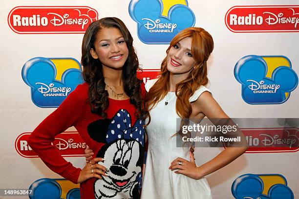 Shake It Up" stars Bella Thorne and Zendaya stop by Radio Disney for a Take Over to discuss their new song "Fashion Is My Kryptonite," which Planet...