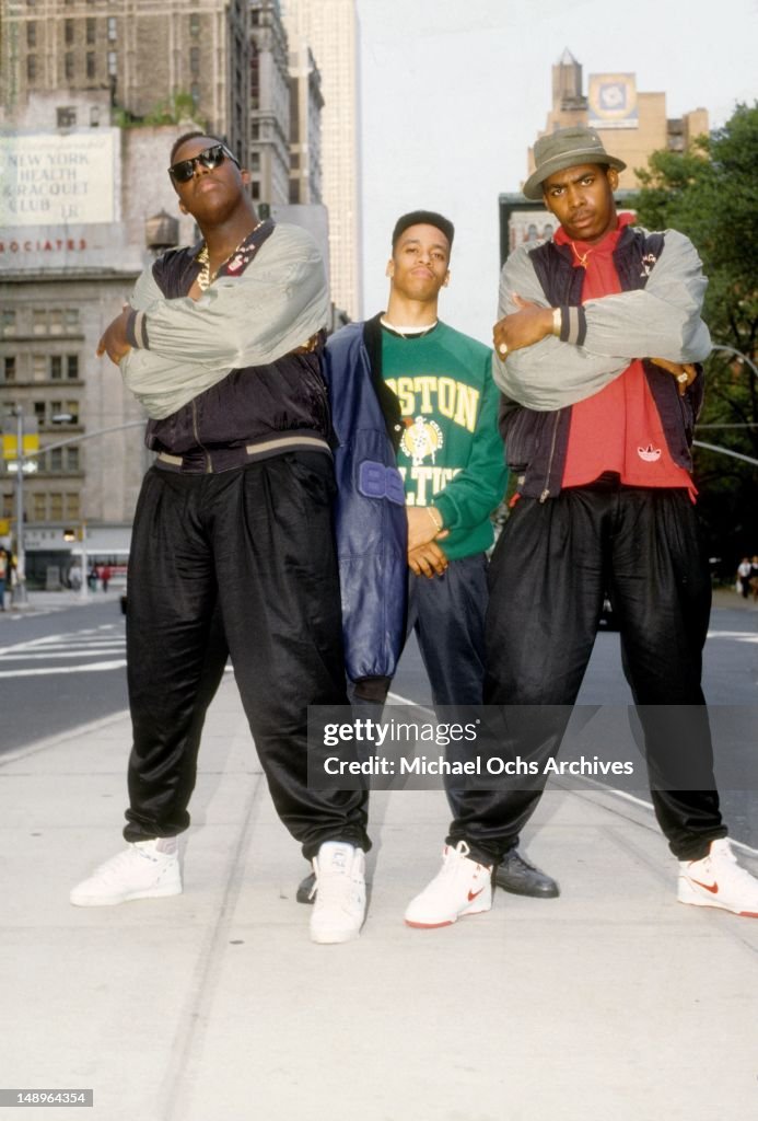 Epmd Rappers Rappers Parish Smith and Erick Sermon of the hip hop group EPMD pose ...