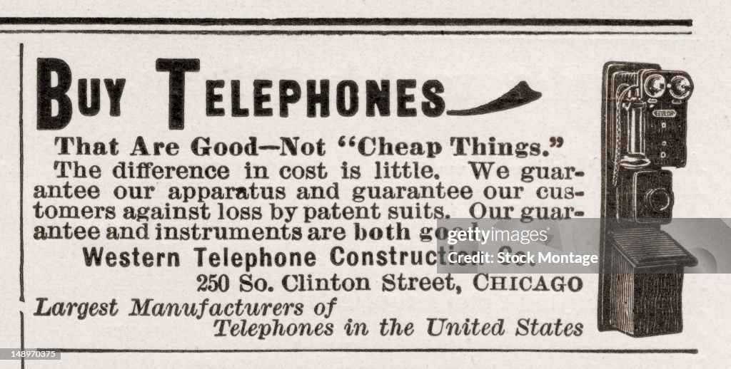 Ad For Telephones
