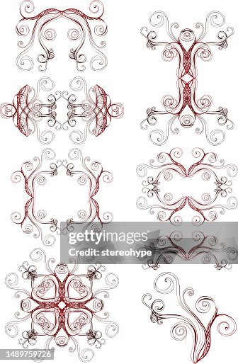 Abstract tentacle elements Abstract tentacle elements