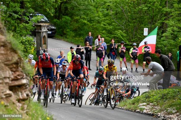 Pavel Sivakov of Russia and Team INEOS Grenadiers, Remco Evenepoel of Belgium and Team Soudal - Quick Step, Laurens De Plus of Belgium and Team INEOS...