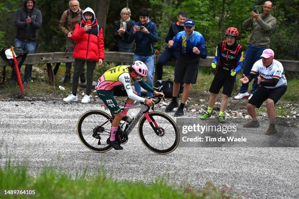 Ben Healy of Ireland and Team EF Education-EasyPost competes in the breakaway during the 106th Giro d'Italia 2023, Stage 8 a 207km stage from Terni...