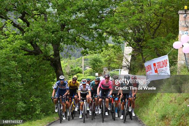 Compete climbing to the Monte delle Cesane during the 106th Giro d'Italia 2023, Stage 8 a 207km stage from Terni to Fossombrone / #UCIWT / on May 13,...