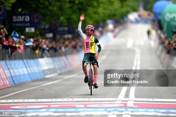 Ben Healy of Ireland and Team EF Education-EasyPost celebrates at finish line as stage winner during the 106th Giro d'Italia 2023, Stage 8 a 207km...