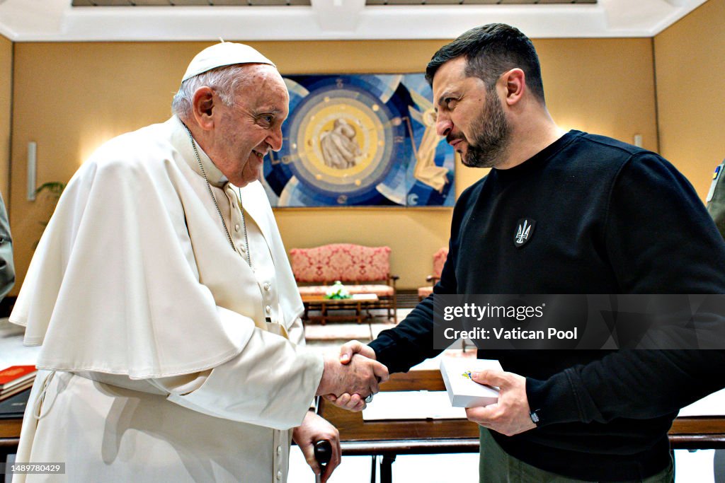 Pope Francis Meets Ukrainian President Zelensky