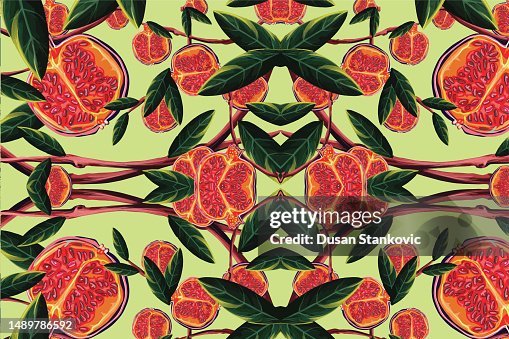 Lush pomegranate pattern Lush pomegranate pattern