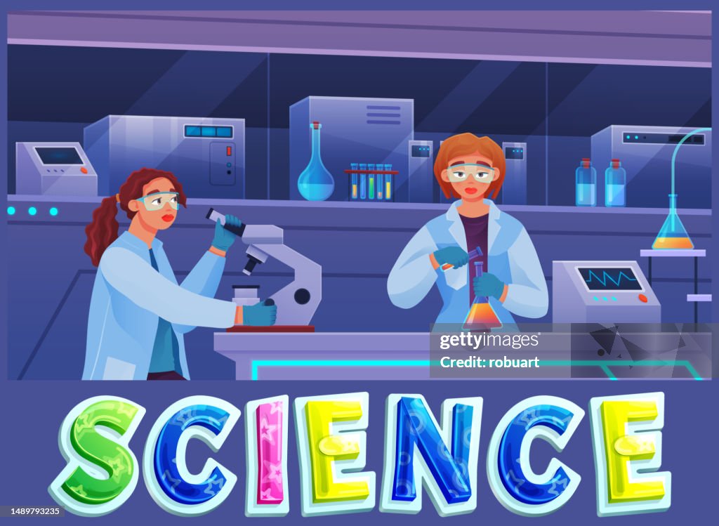 Scientific Research In Chemical Laboratory Scientists Lab Assistants ...