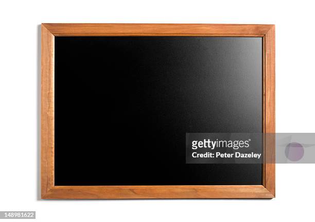 empty blackboard - schoolbord stockfoto's en -beelden