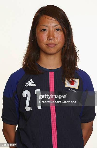 Ami Otaki of Japan poses during a portrait session on July 21, 2012 in Coventry, England.