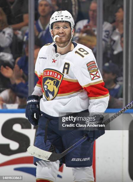 Matthew Tkachuk of the Florida Panthers skates against the Toronto Maple Leafs during Game Five of the Second Round of the 2023 Stanley Cup Playoffs...