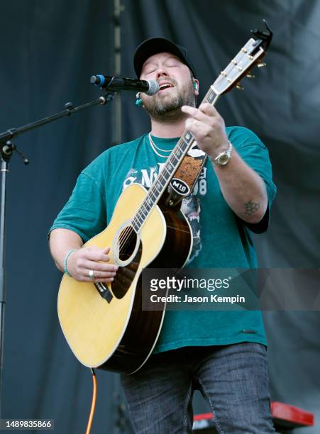 Mitchell Tenpenny performs onstage during the Daytime Village at the 2023 iHeartCountry Festival presented by Capital One at Moody Center on May 13,...